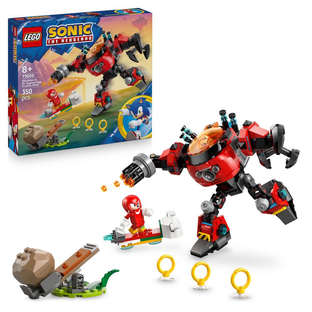 Lego Knuckles V Dr Eggman Egg Crusher Mech